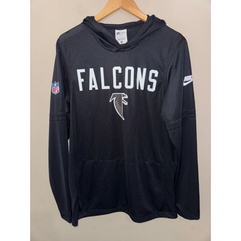 Men M Nike NFL Atlanta Falcons Team Issue PE On-Field Dri-FIT Lightweight Hoodie